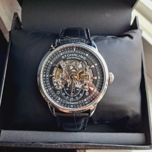 Stuhrling 44mm Skeleton Watch